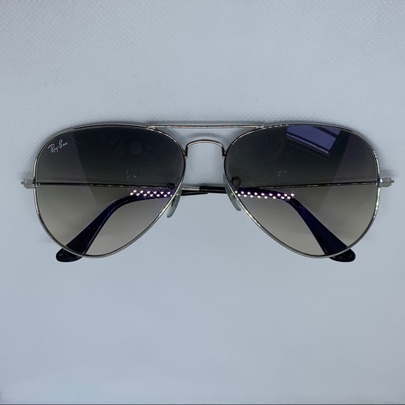 Ray-Ban | Aviator Black Gradient Sunglasses Silver - Picture 5 of 7